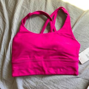 Lulu Lemon Raspberry Energy Long Line Bra